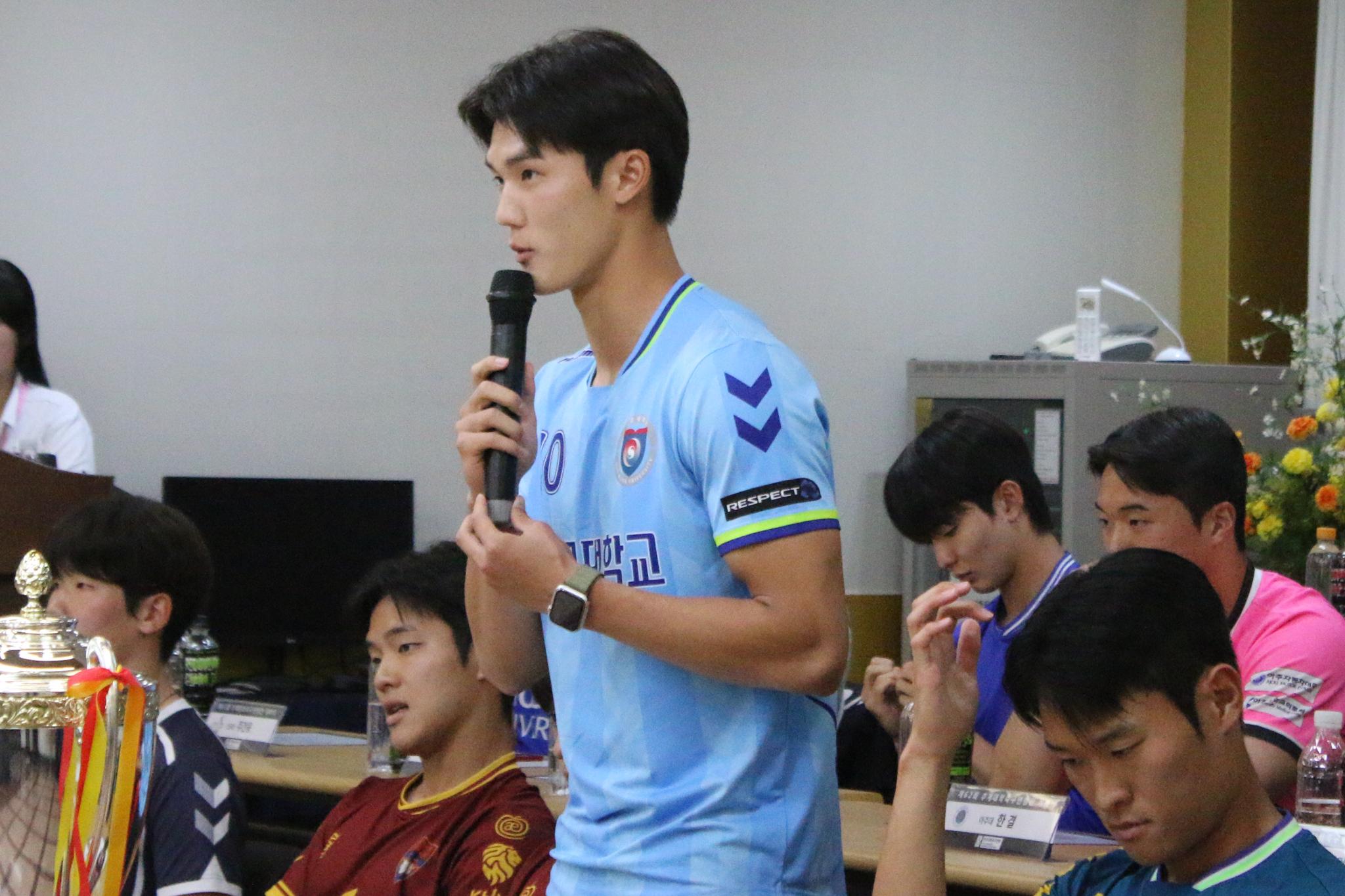 [제62회 추계대학축구연맹전] '뛰지 못해도 팀을 위해'… 선문대 주장 정성엽이 전한 책임감과 진정성