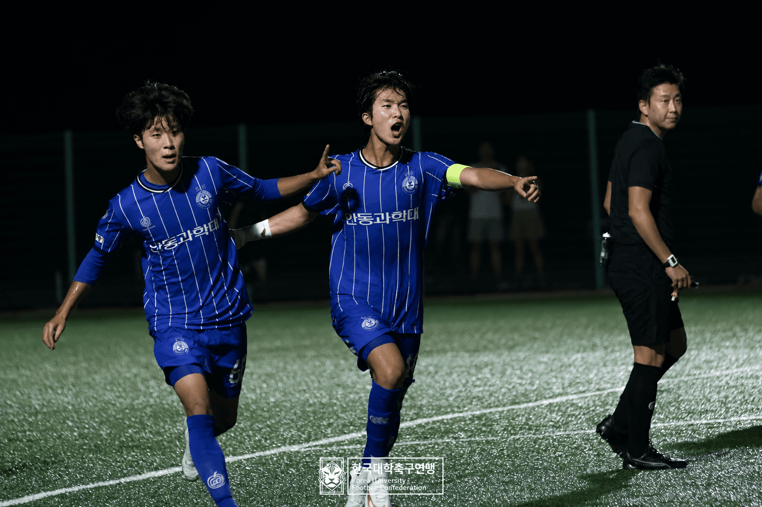 [제21회 1·2학년 대학축구연맹전] “침착하게 하자” 말로 붙잡고 골로 증명했다… 주장 안선우가 이끈 안동과학대 역전승