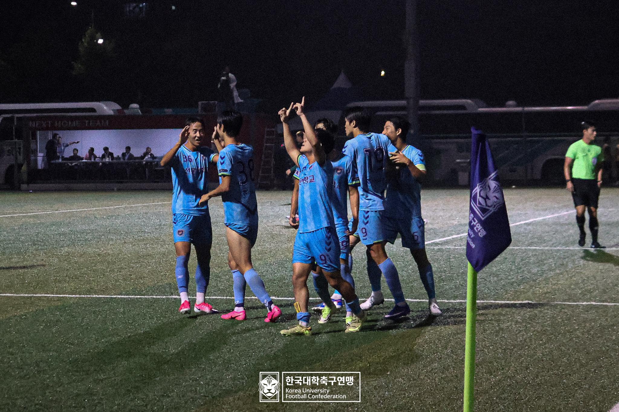 [제21회 1·2학년 대학축구연맹전] 폭우와 낙뢰로 '250분' 혈투…2년 만의 리매치, 이변은 없었다! '선문대' 황가람기 정상