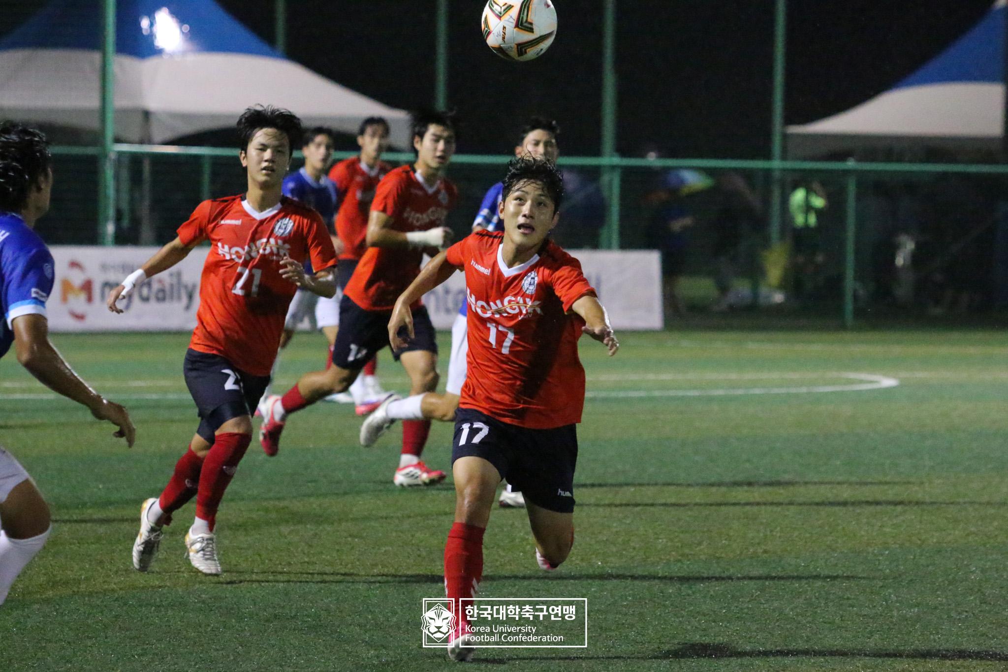 제21회 1·2학년 대학축구연맹전 죽죽장군기 예선 2일차 홍익대 vs 명지대