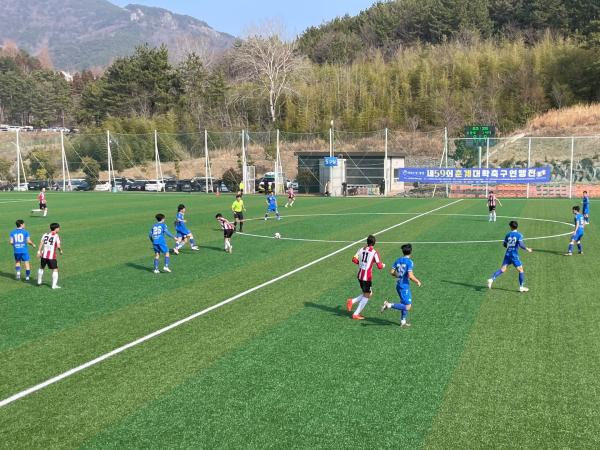 동국대, 한라대 꺾고 춘계대학축구연맹전 통영기 8강